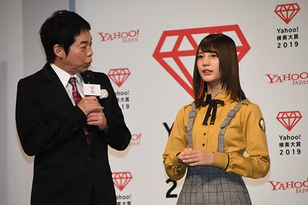  「Yahoo!検索大賞2019」発表会に出席した日向坂46・小坂菜緒