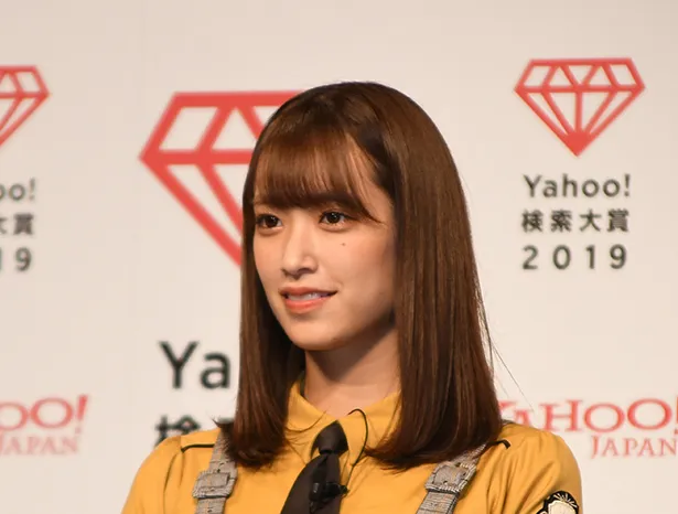  「Yahoo!検索大賞2019」発表会に出席した日向坂46・佐々木久美