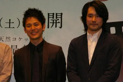 初共演を果たした妻夫木聡と松山ケンイチ（写真左から）