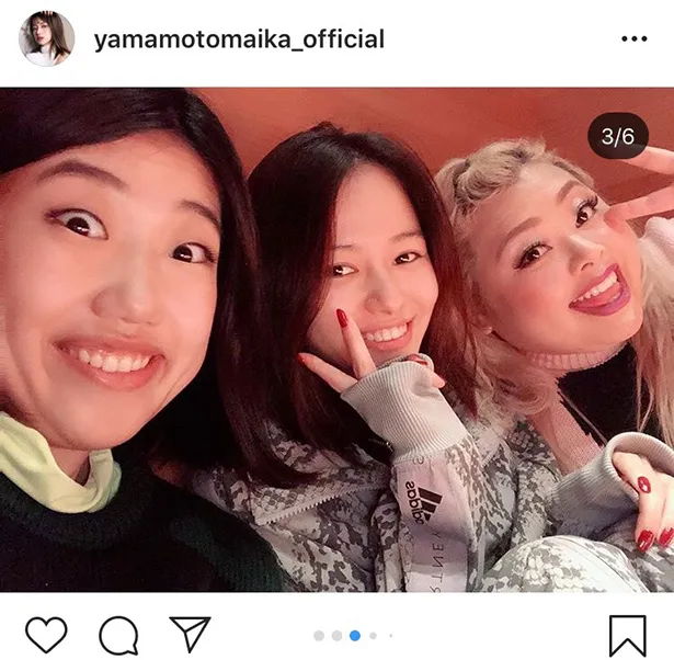 ※山本舞香オフィシャルInstagram(yamamotomaika_official)のスクリーンショット