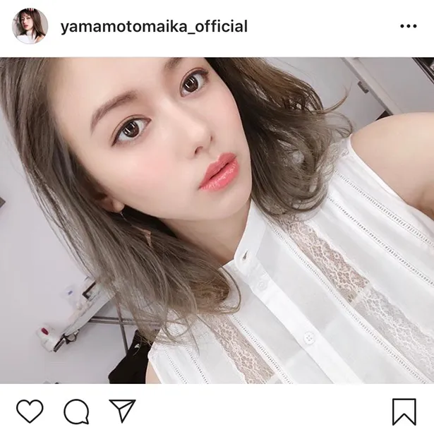 ※山本舞香オフィシャルInstagram(yamamotomaika_official)のスクリーンショット