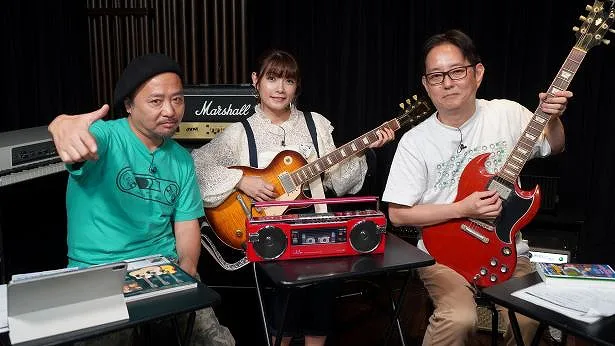 「ザ・カセットテープ・ミュージック」に出演するマキタスポーツ、外岡えりか、スージー鈴木(写真左から)