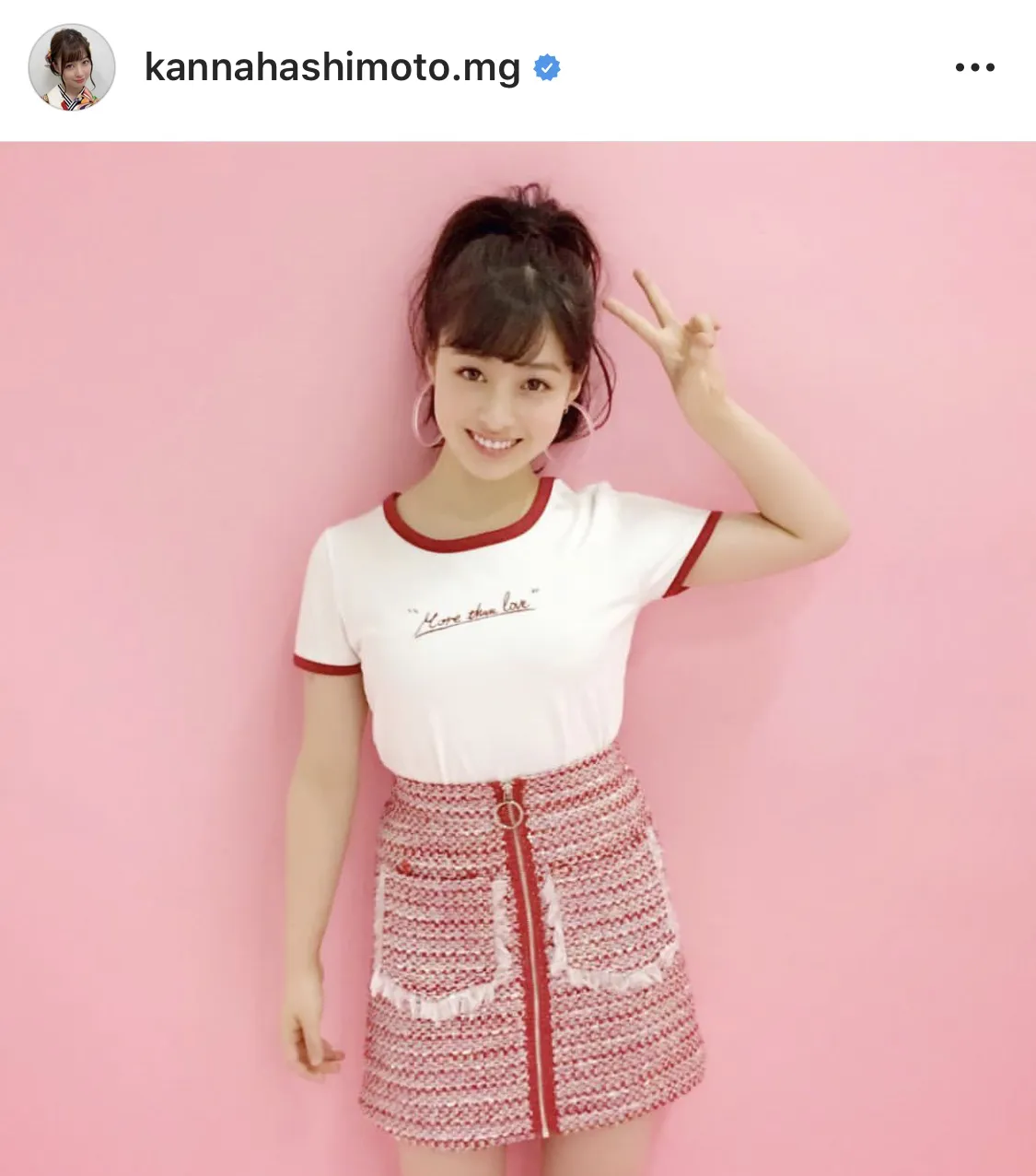 ※画像は橋本環奈マネージャー(kannahashimoto.mg)公式Instagramより