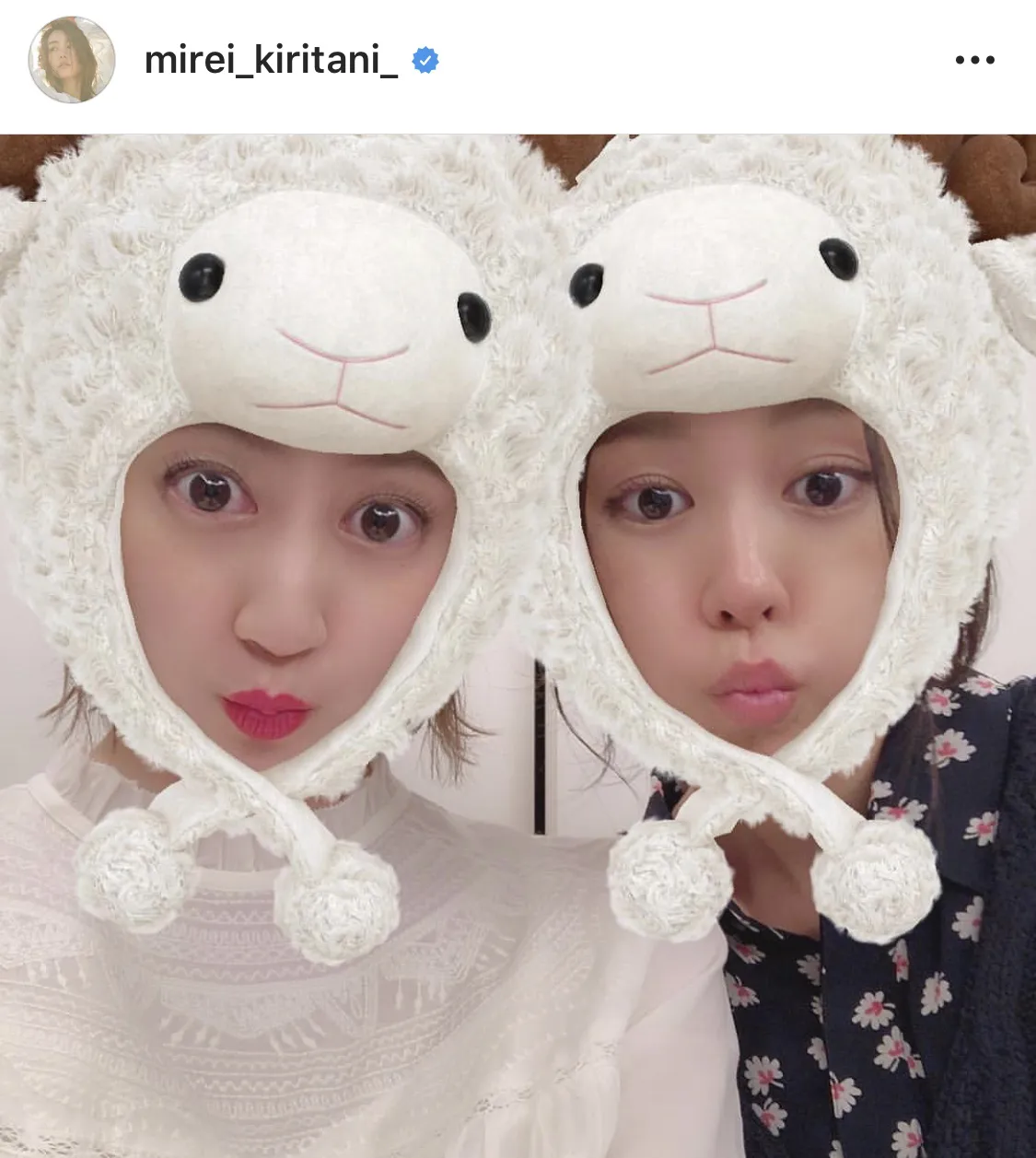 ※画像は桐谷美玲(mirei_kiritani_)公式Instagramのスクリーンショット