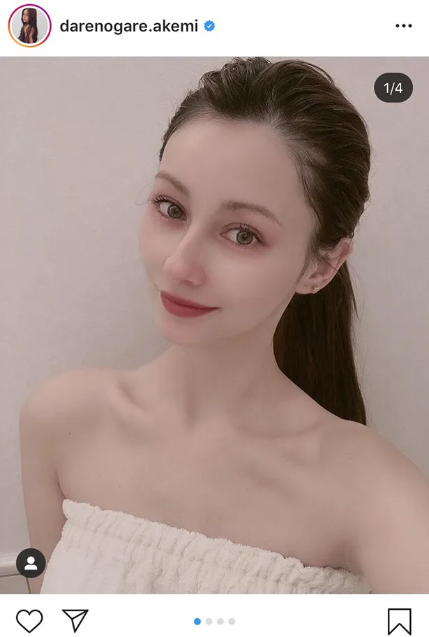 ※ダレノガレ明美公式Instagram(darenogare.akemi)のスクリーンショット