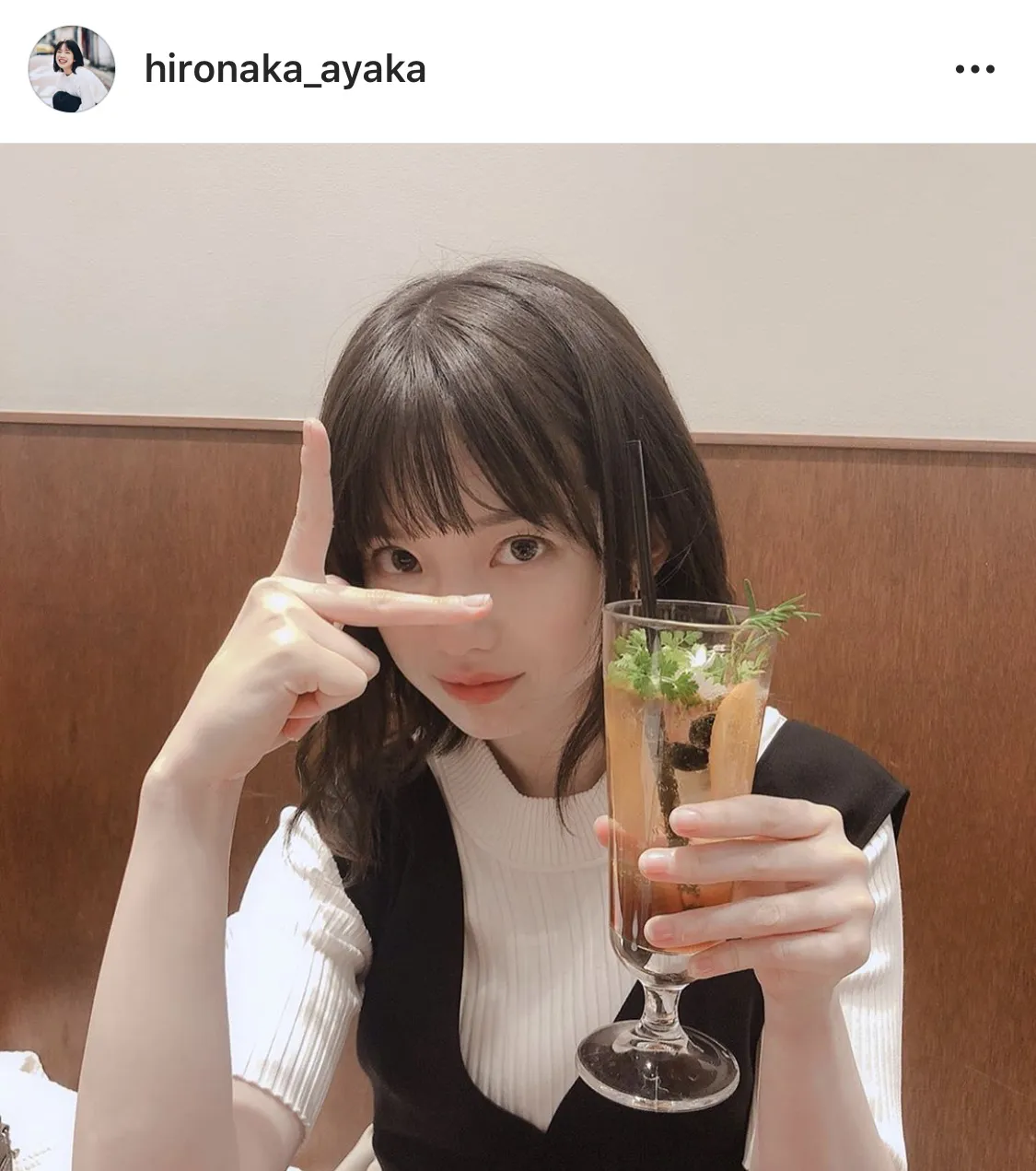 ※弘中綾香アナウンサー公式Instagram(hironaka_ayaka)より