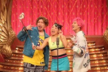 EXIT、フワちゃんらが出演!NEWS 増田貴久は女装姿でコラボコントを!「ネタパレ 元日SP」