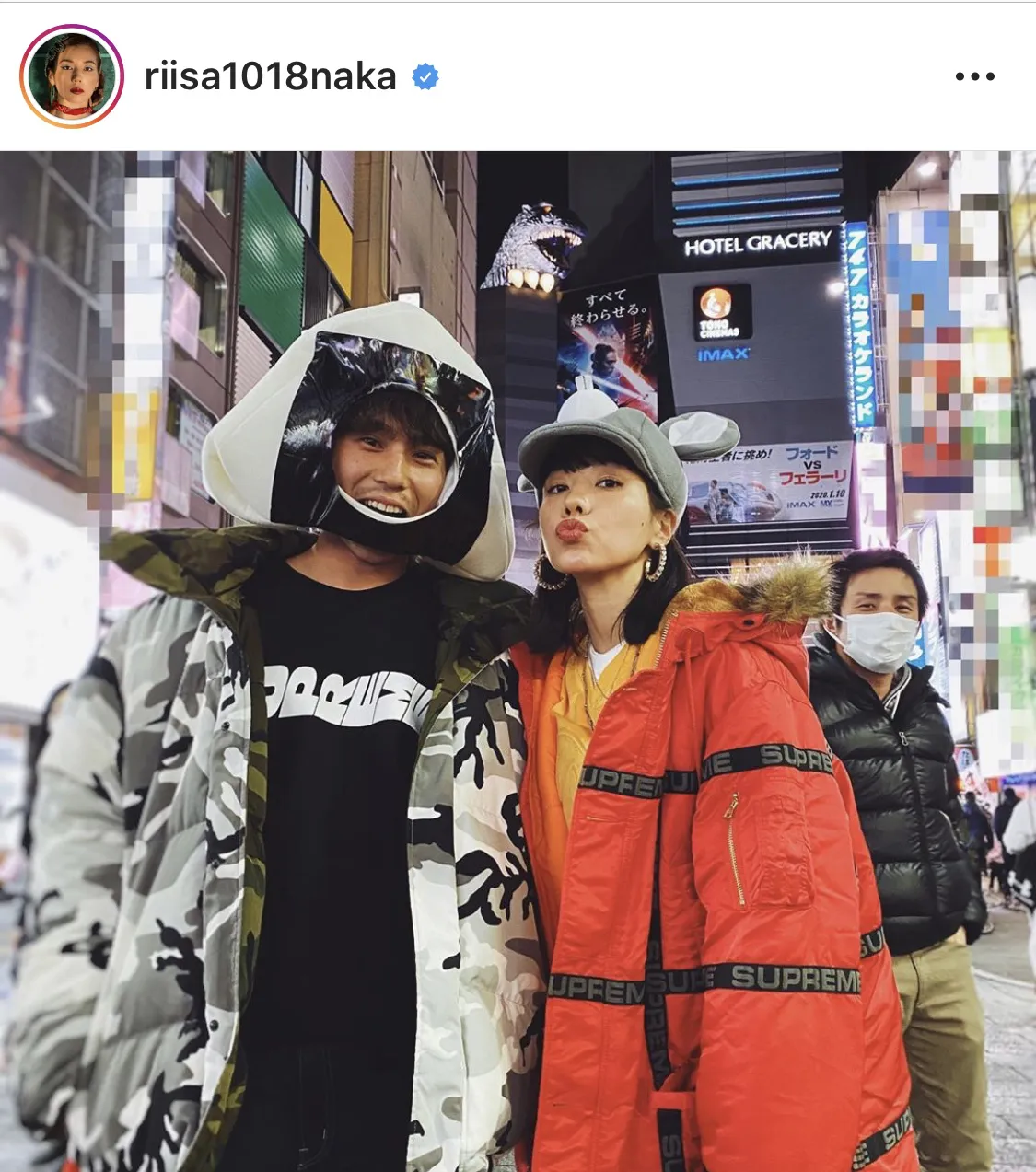 ※仲里依紗公式Instagram(riisa1018naka)のスクリーンショット