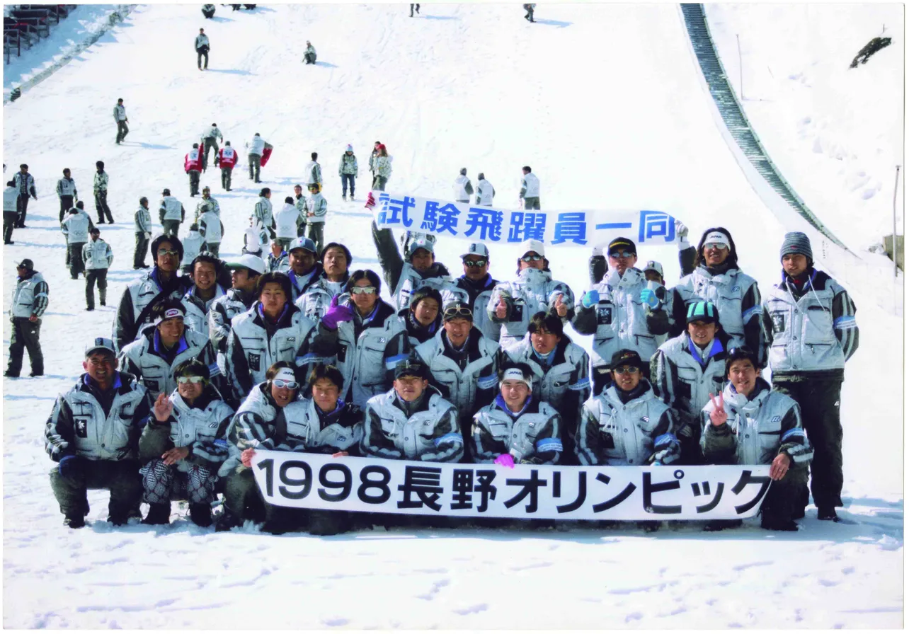 【写真を見る】1998年長野五輪のテストジャンパーたち