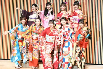 【写真特集】田島芽瑠&松岡はな&豊永阿紀らHKT48メンバー9人が“振袖姿”でAKB48グループ成人式に登場!