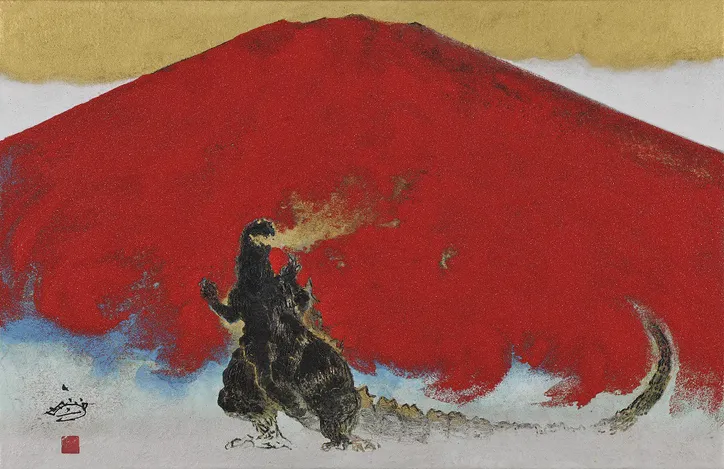 日本画家 村上裕二 ゴジラを日本画で描きました Webザテレビジョン