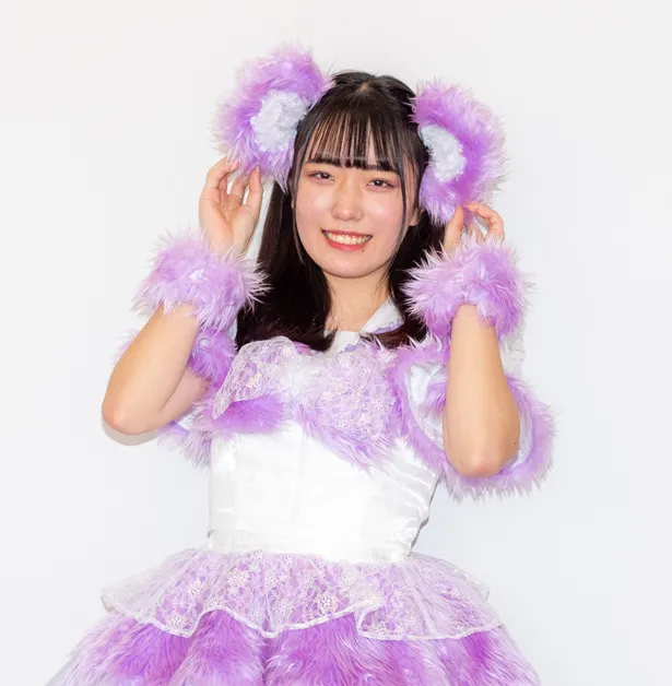 アイドルを目指したきっかけは「小さいころからアイドルが好きで、友達でアイドルやってる子がいるんですけど、その子を見てたら『やってみたいな！』と思って」