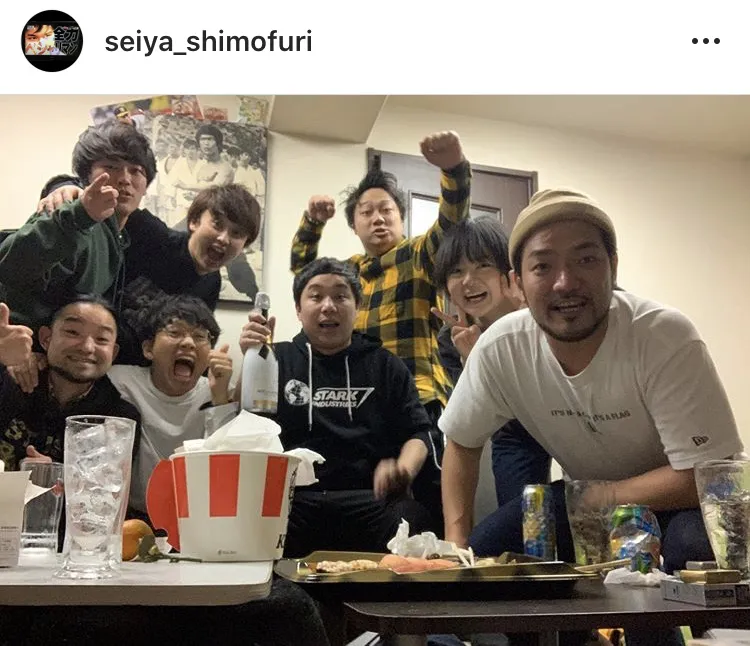  ※霜降り明星 せいや公式Instagram(seiya_shimofuri)のスクリーンショット