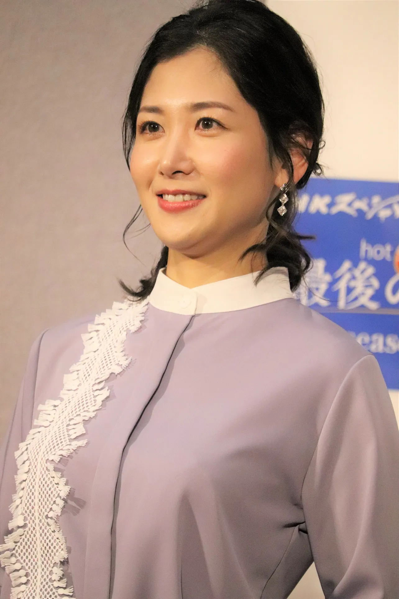 会見に登壇した桑子真帆アナウンサー