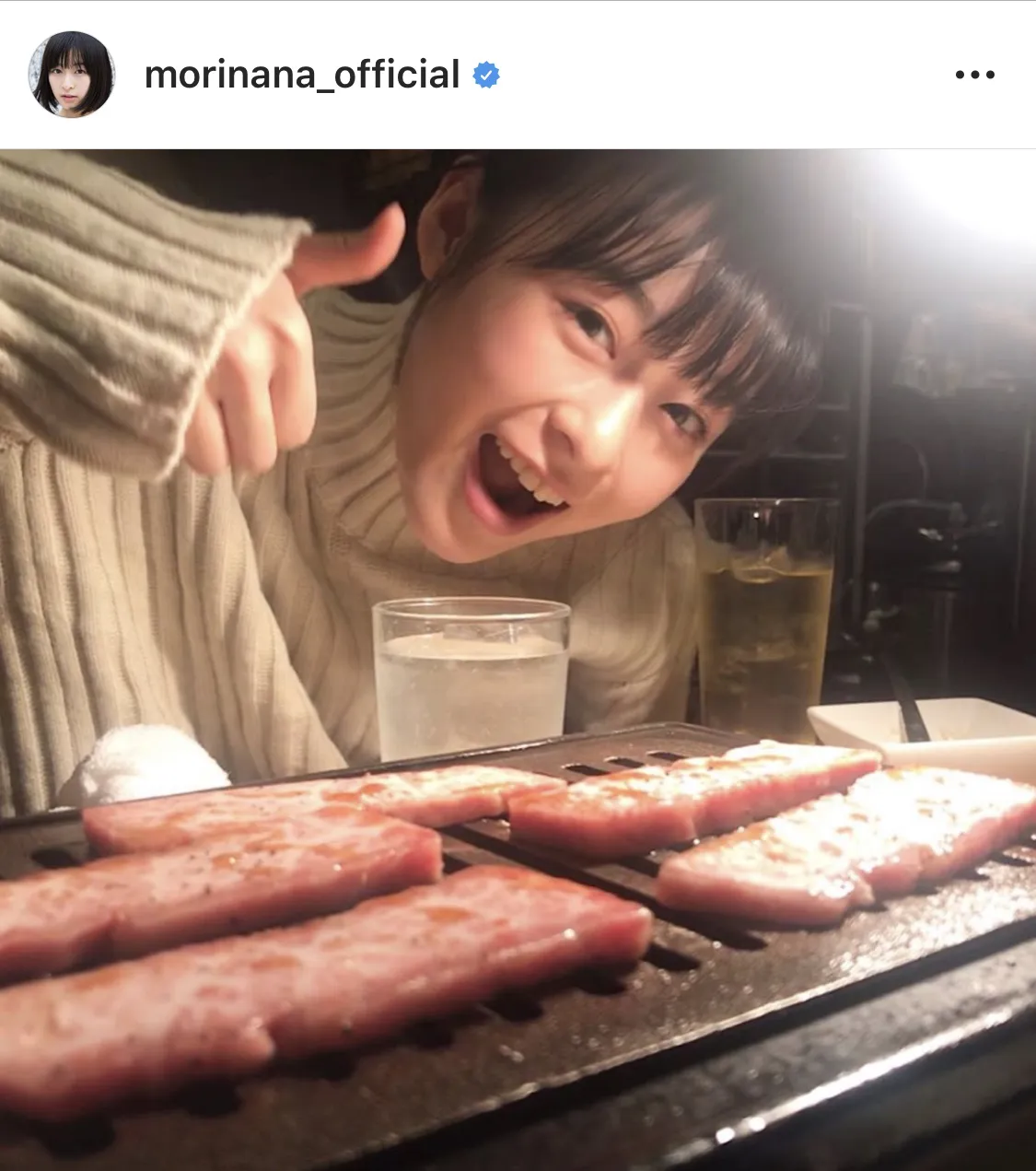 ※画像は森七菜(morinana_official)公式Instagramより