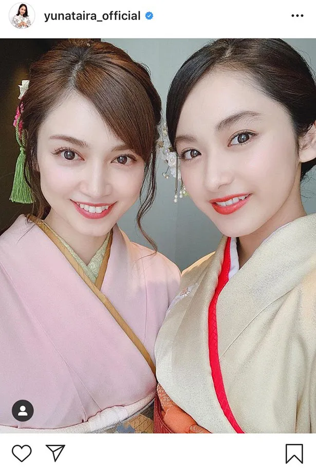 ※平祐奈オフィシャルInstagram(yunataira_official)のスクリーンショット