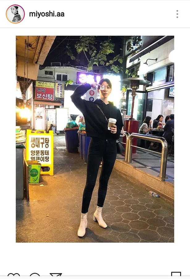 三吉彩花と江野沢愛美が韓国旅行した時の写真