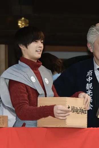 “ジオウ”奥野壮、初めての“節分祭”参加で「次はもうちょっと肩を鍛えて投げられるようにします(笑)」