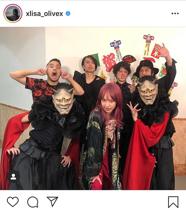 ※LiSA公式Instagram(xlisa_olivex)のスクリーンショット