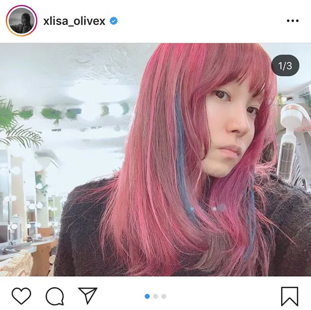 ※LiSA公式Instagram(xlisa_olivex)のスクリーンショット