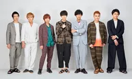 「RIDE ON TIME」に出演するKis-My-Ft2の宮田俊哉、千賀健永、北山宏光、玉森裕太、藤ヶ谷太輔、二階堂高嗣、横尾渉
