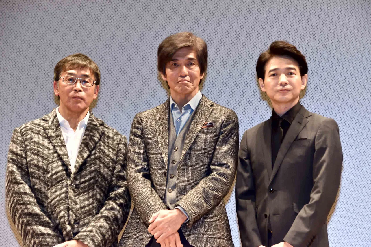 映画「Fukushima 50」（フクシマフィフティ）の特別試写会に佐藤浩市、吉岡秀隆、若松節朗監督が登壇