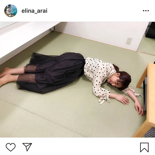 ※新井恵理那オフィシャルInstagram(elina_arai)のスクリーンショット