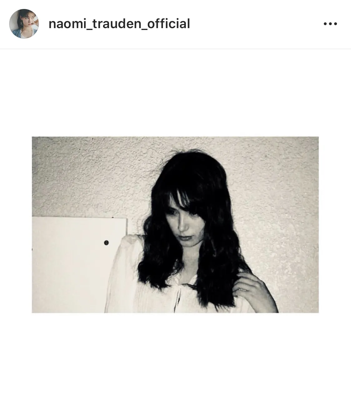 ※トラウデン直美公式Instagram(naomi_trauden_official)より