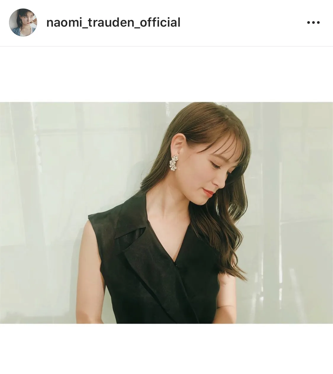 ※トラウデン直美公式Instagram(naomi_trauden_official)より