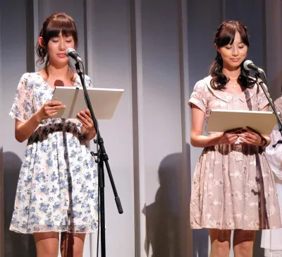 【写真】山崎夕貴アナと細貝沙羅アナの入社2年目コンビは「朗読に出演する夢が叶った」と笑顔
