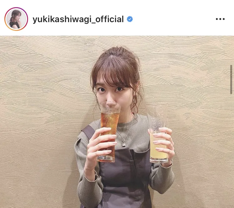 ※柏木由紀公式Instagram(yukikashiwagi_official)のスクリーンショット