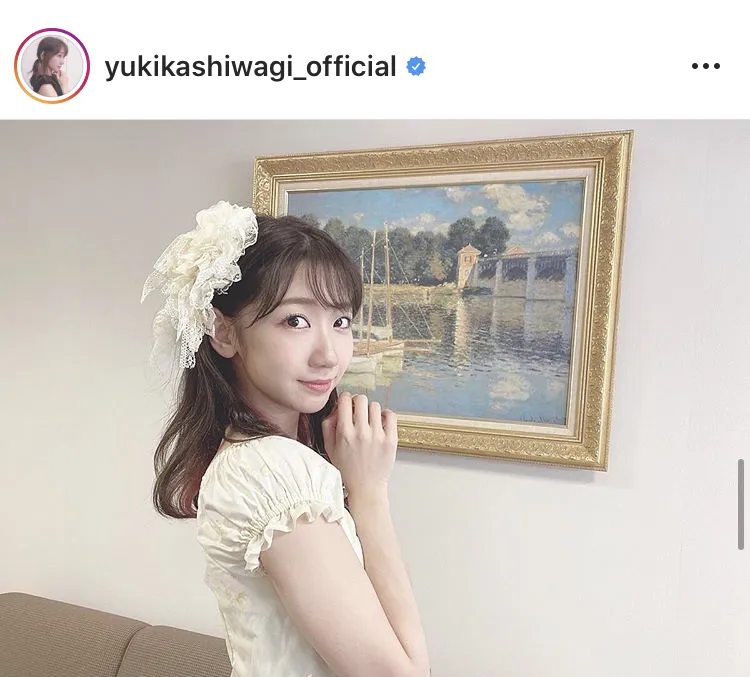 ※柏木由紀公式Instagram(yukikashiwagi_official)のスクリーンショット