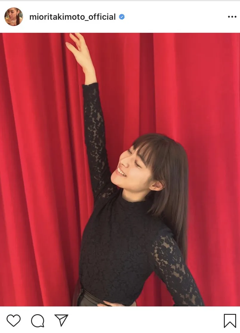 ※画像は瀧本美織(mioritakimoto_official)公式Instagramより