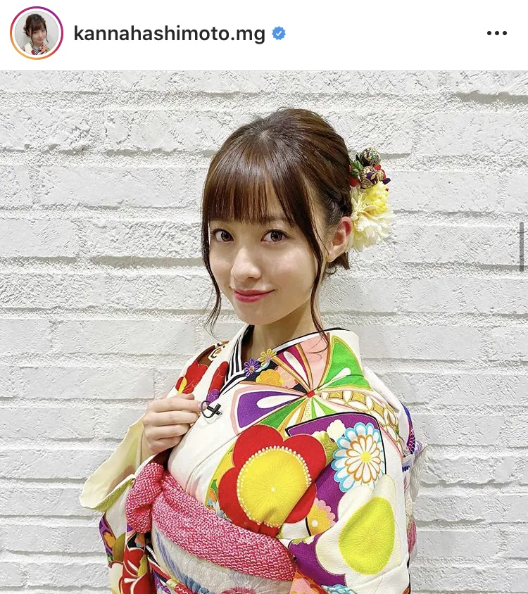 ※橋本環奈公式Instagram(kannahashimoto.mg)のスクリーンショット