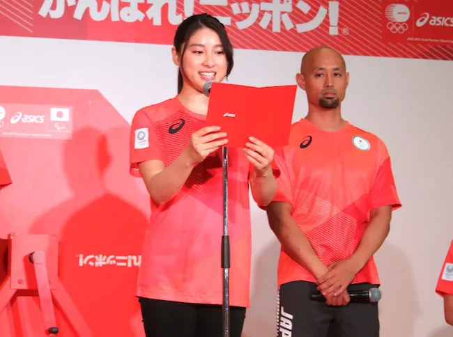 TEAM REDのアンバサダーとして、日本代表選手団の応援宣言を