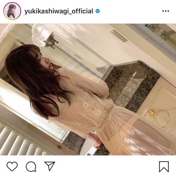 柏木由紀 ぜんぶ丸見え Shotの 透け美尻 にファン大興奮 これはヤバい Webザテレビジョン