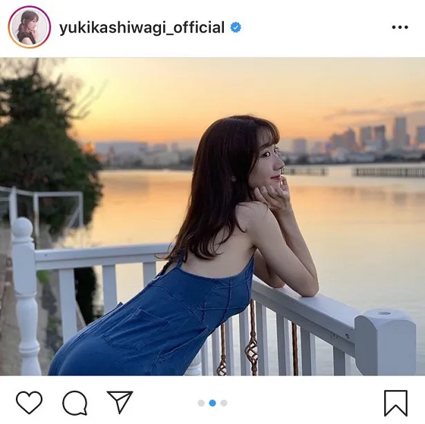 ※柏木由紀オフィシャルInstagram(yukikashiwagi_official)のスクリーンショット