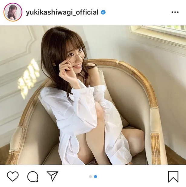 ※柏木由紀オフィシャルInstagram(yukikashiwagi_official)のスクリーンショット