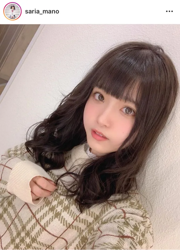 ※画像は、真野彩里愛(saria_mano)オフィシャルInstagramのスクリーンショット