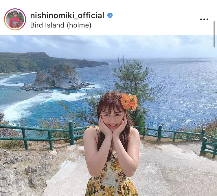 ※西野未姫公式Instagram(nishinomiki_official)のスクリーンショット