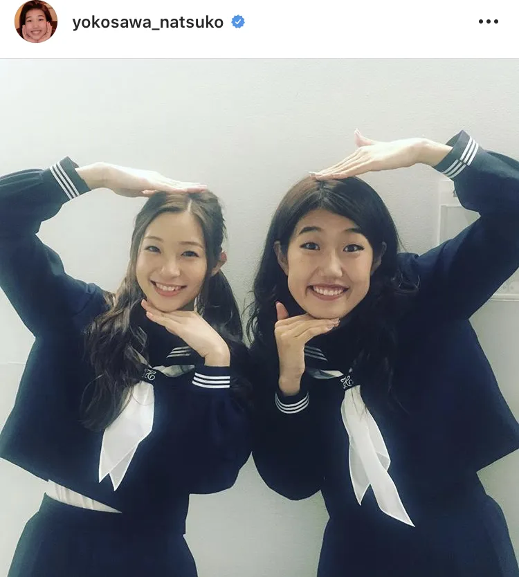 ※横澤夏子公式Instagram(yokosawa_natsuko)のスクリーンショット