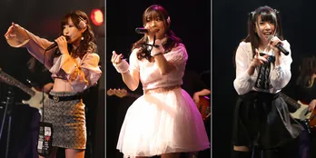 『アイドル』をテーマに選曲＆熱唱！セクシー女優の天使もえ(AMATSUKA)、羽咲みはる、水嶋アリスが出演＜ライブリポート＞