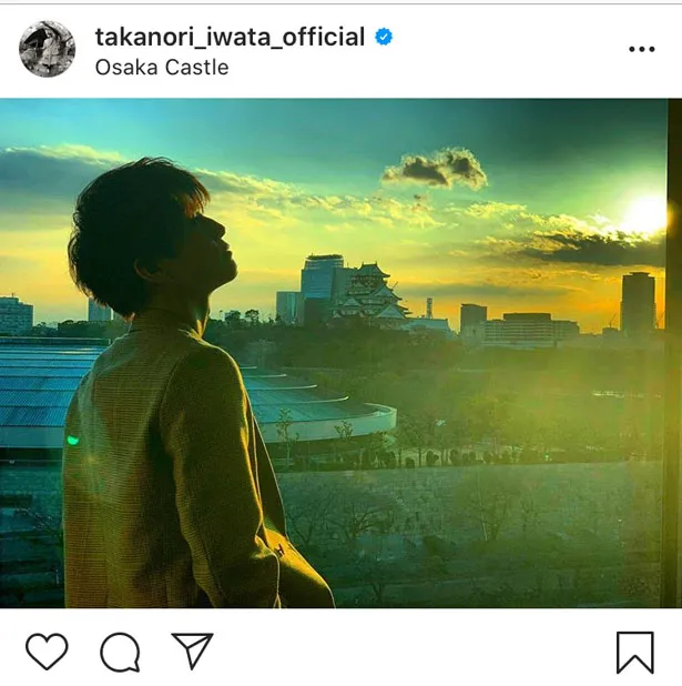 ※画像は岩田剛典オフィシャルInstagram(takanori_iwata_official)のスクリーンショット