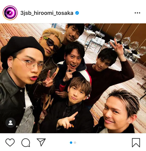  ※画像は登坂広臣オフィシャルInstagram(3jsb_hiroomi_tosaka)のスクリーンショット