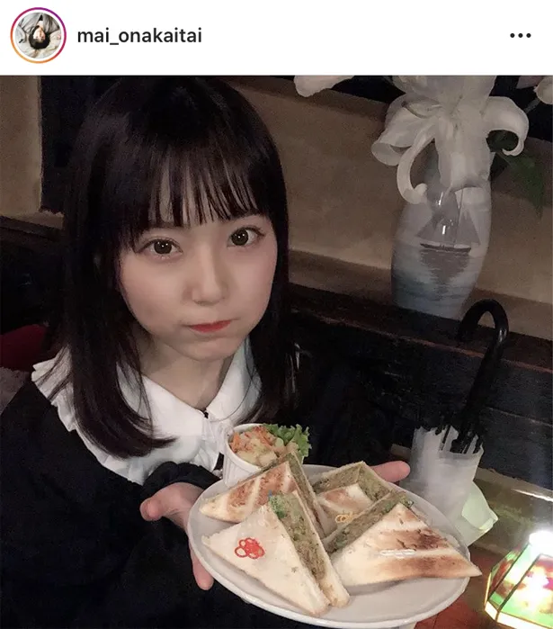 ※画像は、櫻井まい(mai_onakaitai)オフィシャルInstagramのスクリーンショット