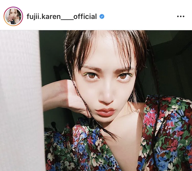 ※藤井夏恋公式Instagram(fujii.karen____official)のスクリーンショット