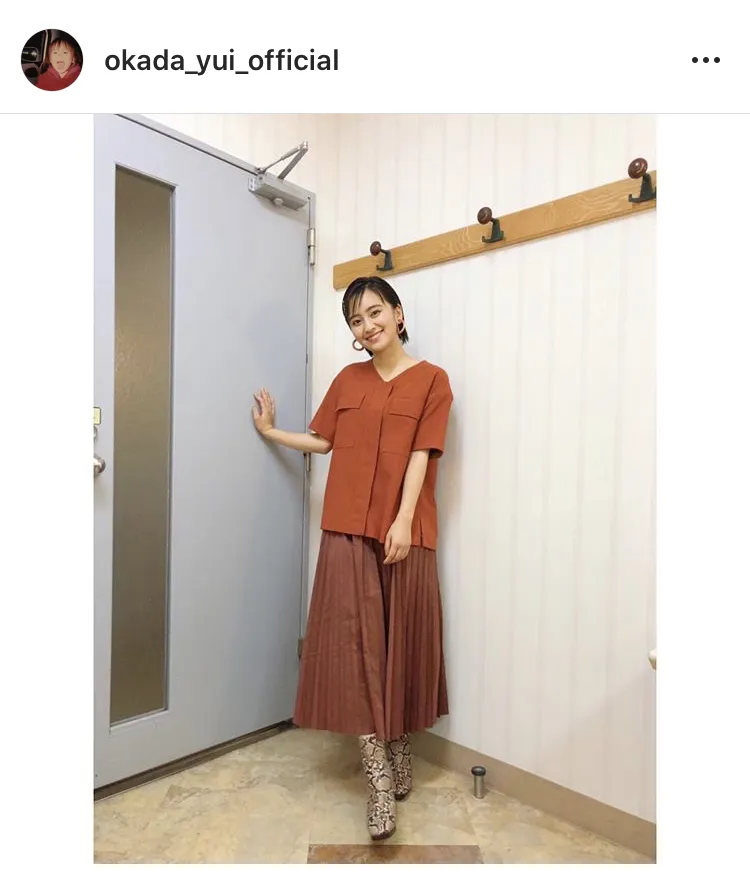 ※岡田結実公式Instagram(okada_yui_official)のスクリーンショット