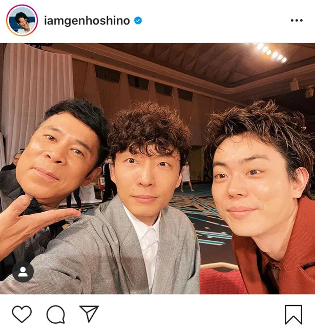 星野源 岡村隆史 菅田将暉との 両隣が大好きな人 3shotにファン歓喜 Ann3兄弟 真ん中の人も大好きです 1 2 芸能ニュースならザテレビジョン