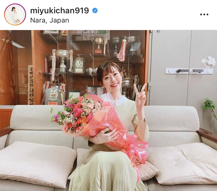 ※渡辺美優紀公式Instagram(miyukichan919)のスクリーンショット