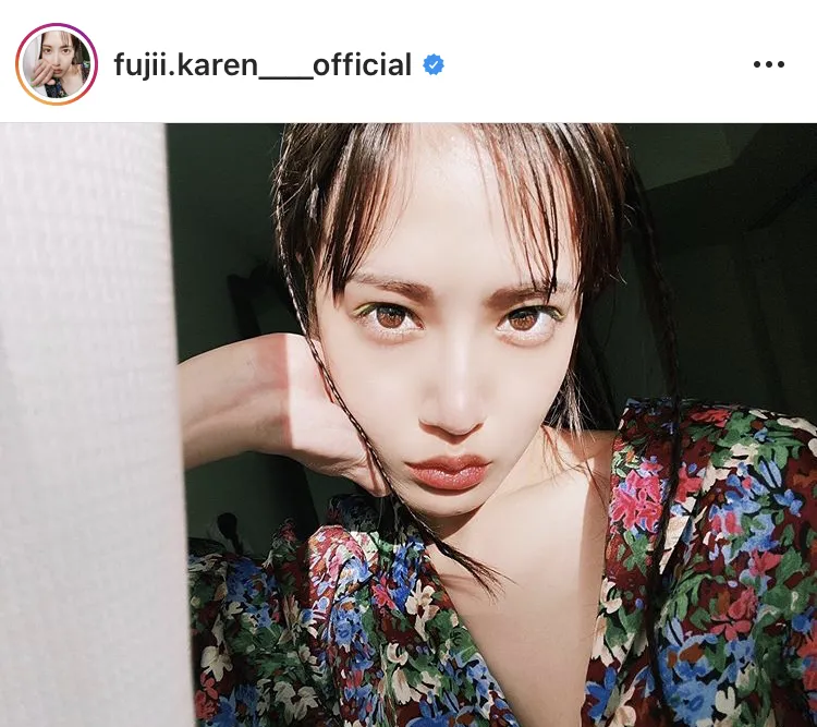 ※藤井夏恋公式Instagram(fujii.karen____official)のスクリーンショット